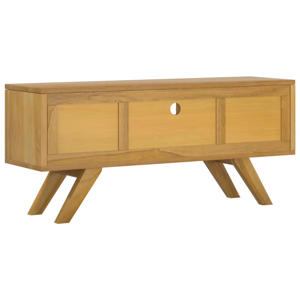 Tv-meubel 110x30x50 cm massief teakhout is nu te koop bij PeponiXL, paradijselijk wonen!
