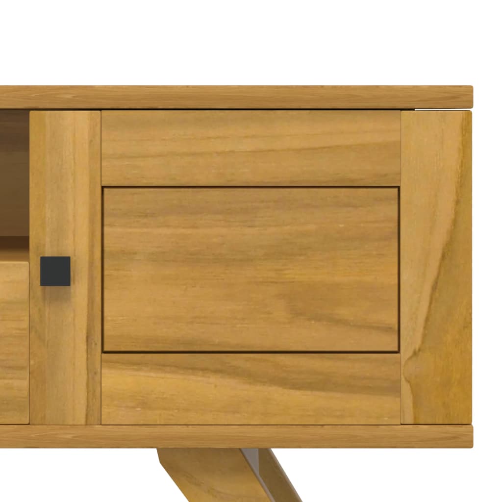 Tv-meubel 110x30x50 cm massief teakhout is nu te koop bij PeponiXL, paradijselijk wonen!