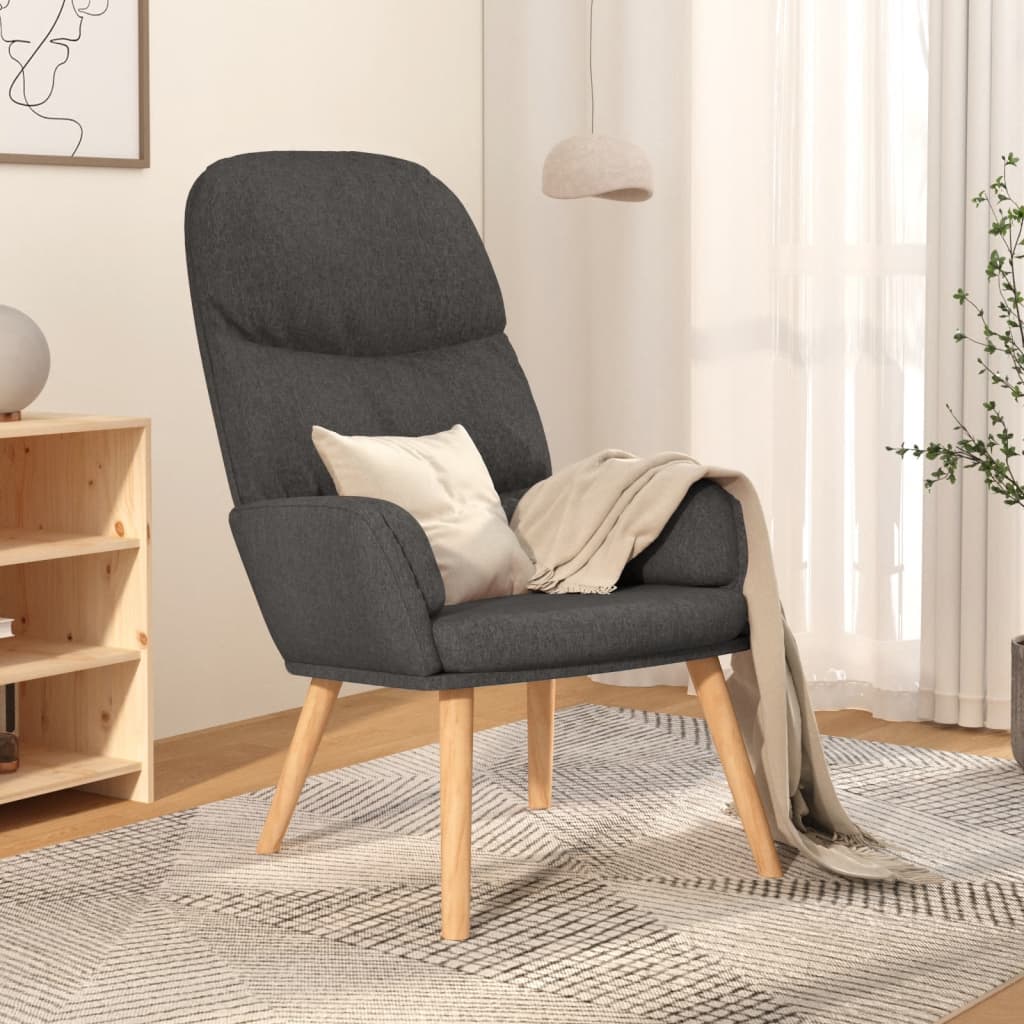 Relaxstoel stof donkergrijs is nu te koop bij PeponiXL, paradijselijk wonen!