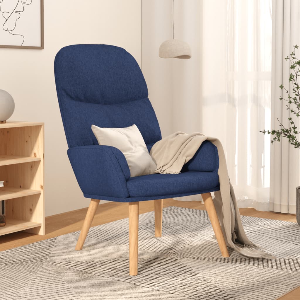 Relaxstoel stof blauw is nu te koop bij PeponiXL, paradijselijk wonen!