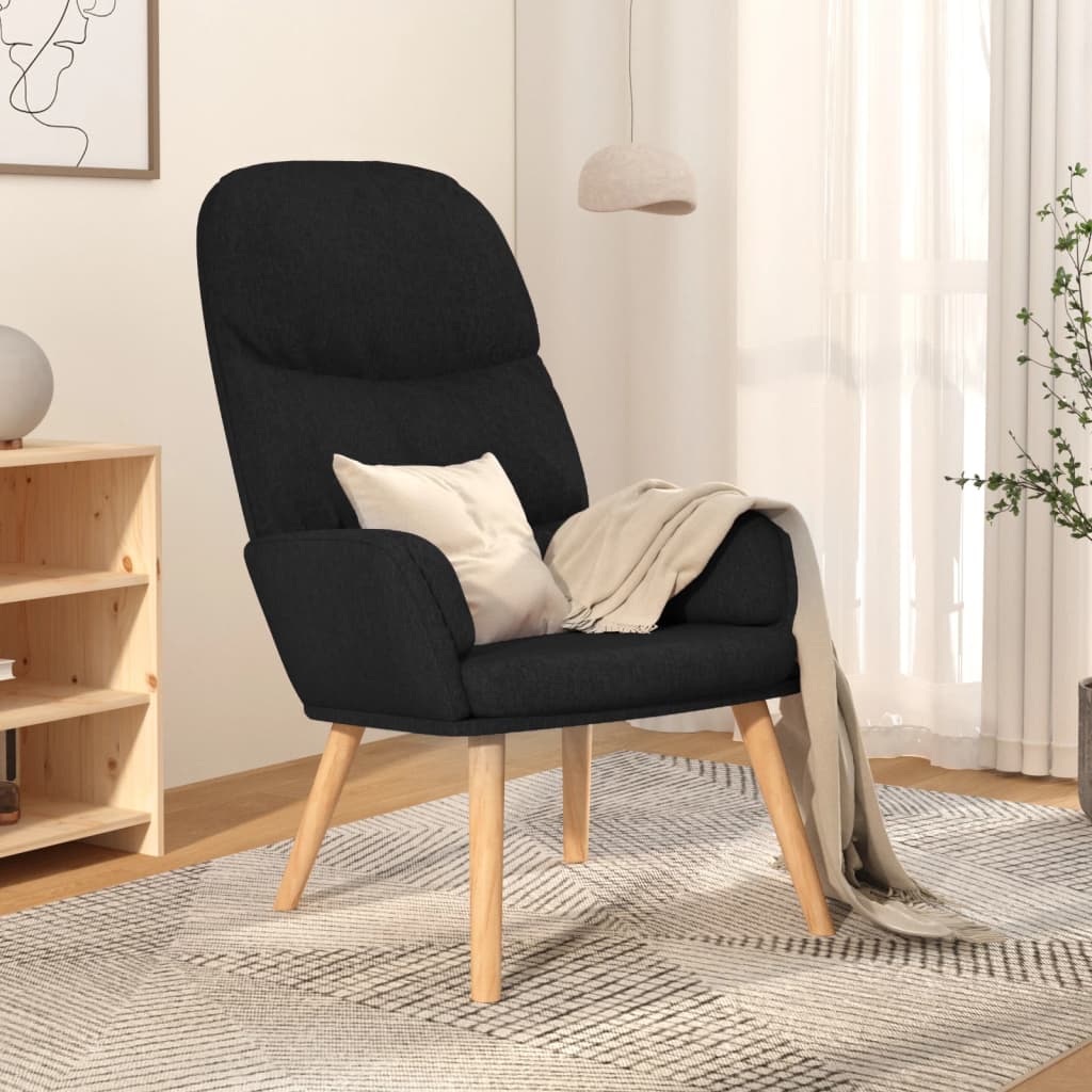 Relaxstoel stof zwart is nu te koop bij PeponiXL, paradijselijk wonen!