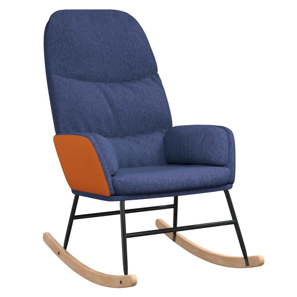 Schommelstoel stof blauw is nu te koop bij PeponiXL, paradijselijk wonen!