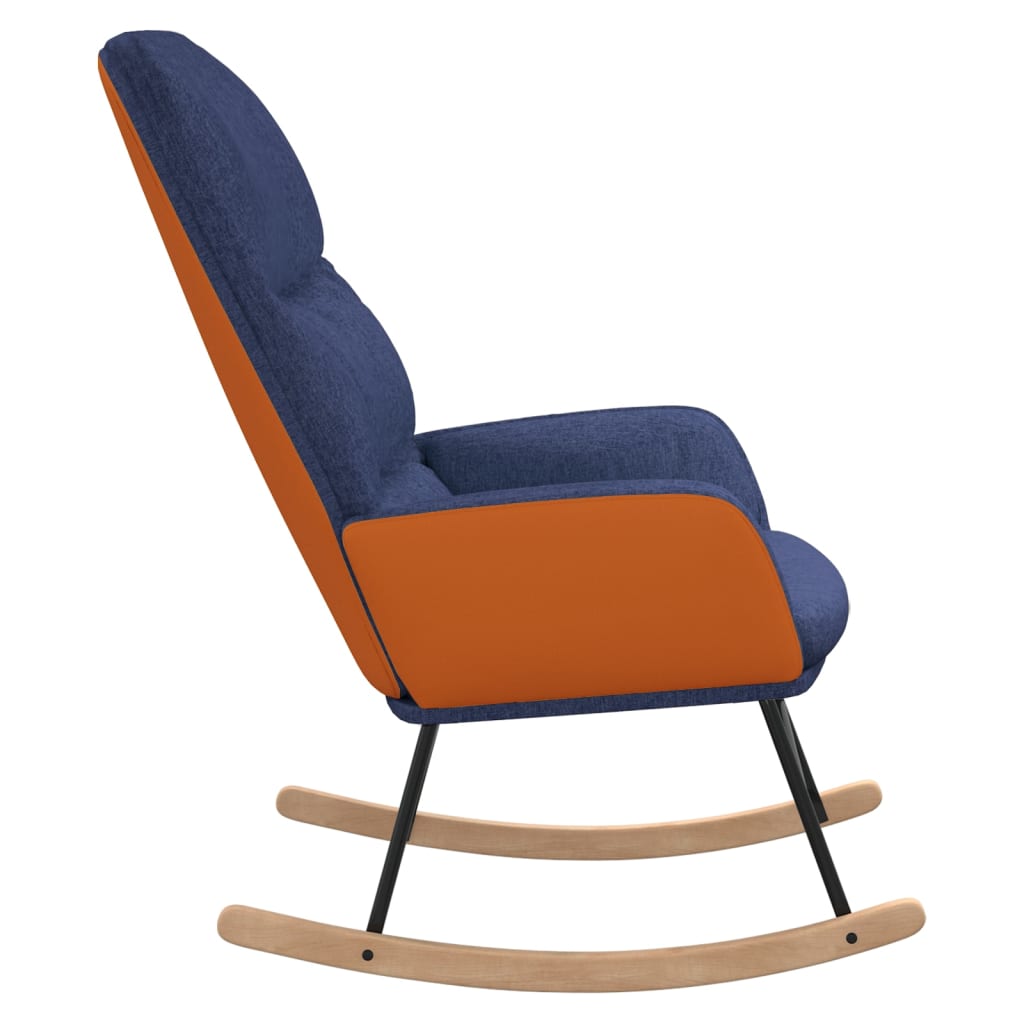 Schommelstoel stof blauw is nu te koop bij PeponiXL, paradijselijk wonen!