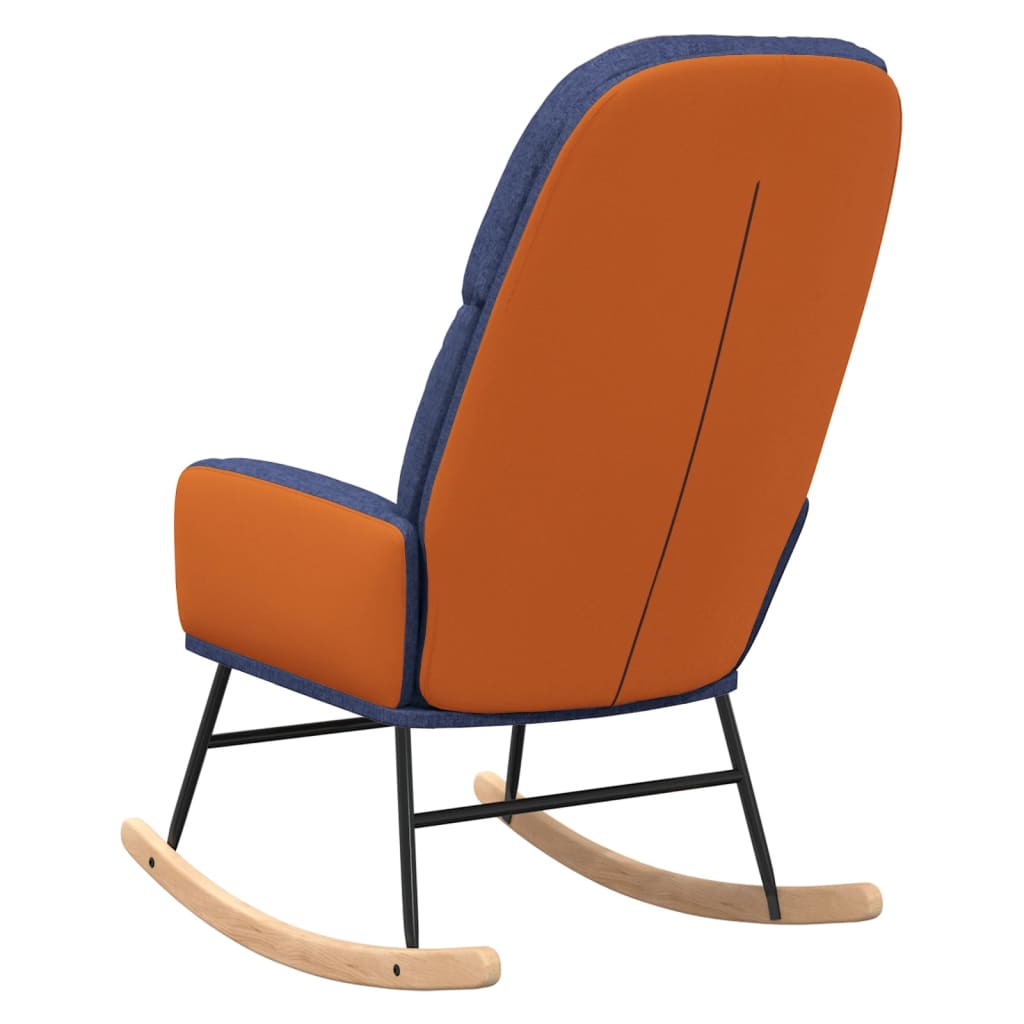 Schommelstoel stof blauw is nu te koop bij PeponiXL, paradijselijk wonen!