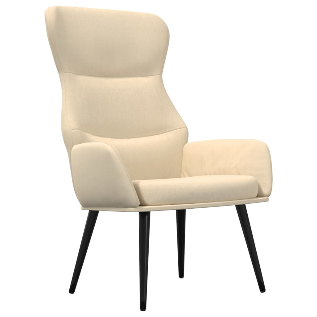 Relaxstoel stof crèmekleurig is nu te koop bij PeponiXL, paradijselijk wonen!