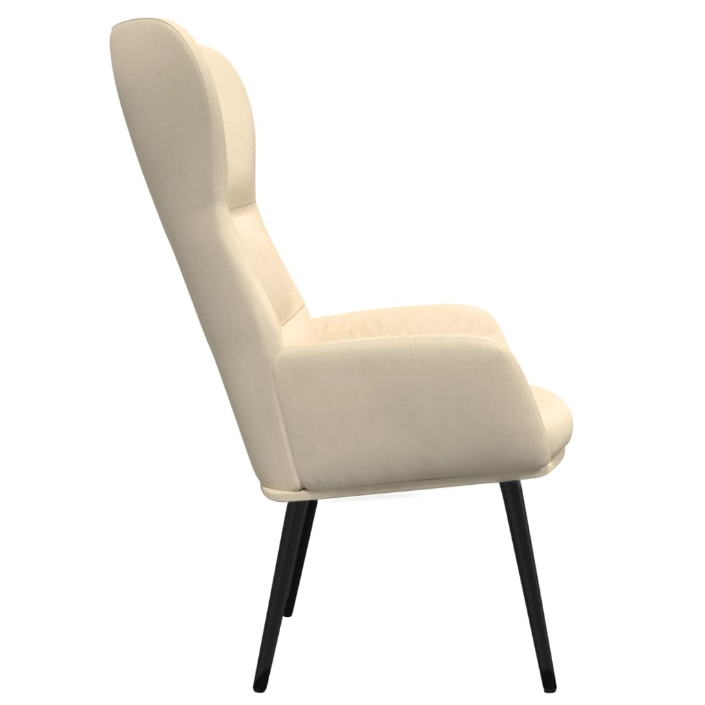 Relaxstoel stof crèmekleurig is nu te koop bij PeponiXL, paradijselijk wonen!