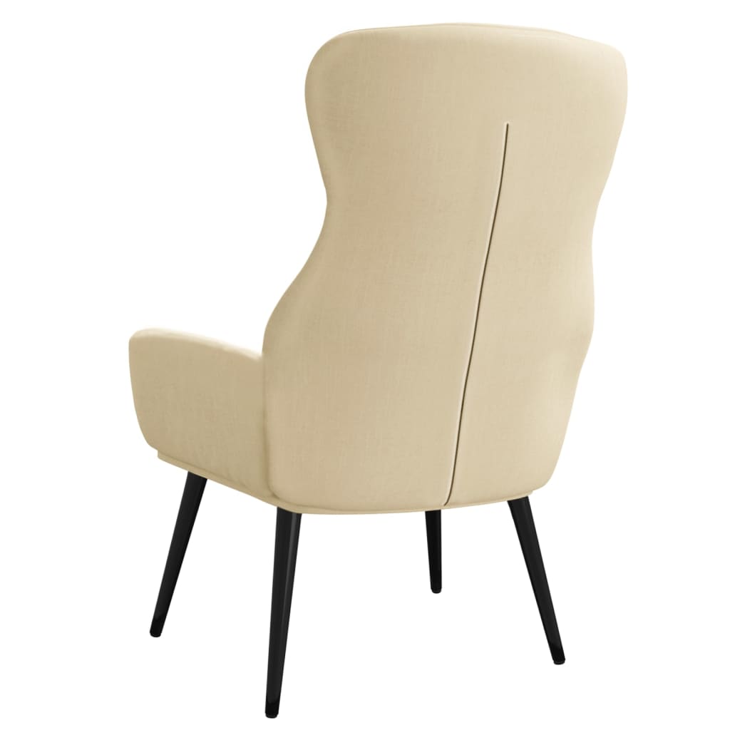 Relaxstoel stof crèmekleurig is nu te koop bij PeponiXL, paradijselijk wonen!