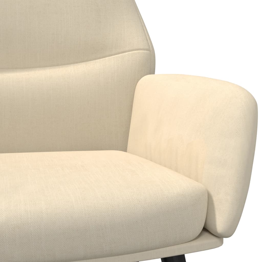 Relaxstoel stof crèmekleurig is nu te koop bij PeponiXL, paradijselijk wonen!