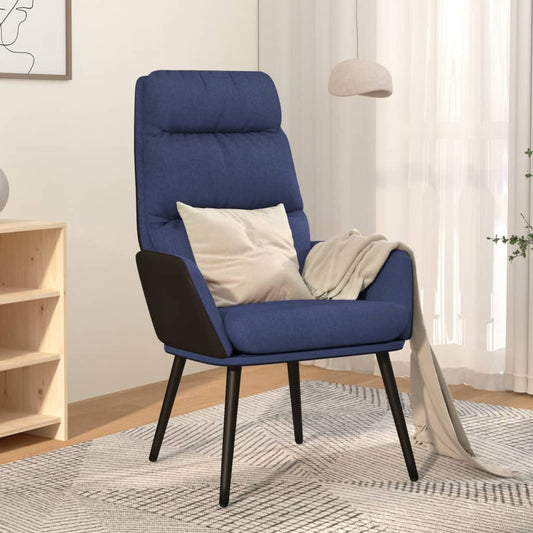 Relaxstoel stof blauw is nu te koop bij PeponiXL, paradijselijk wonen!