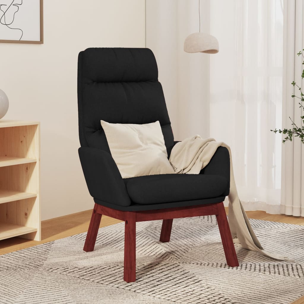 Relaxstoel stof zwart is nu te koop bij PeponiXL, paradijselijk wonen!