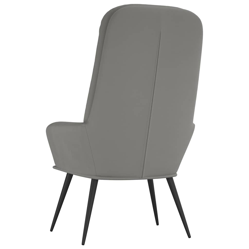 Relaxstoel fluweel lichtgrijs is nu te koop bij PeponiXL, paradijselijk wonen!