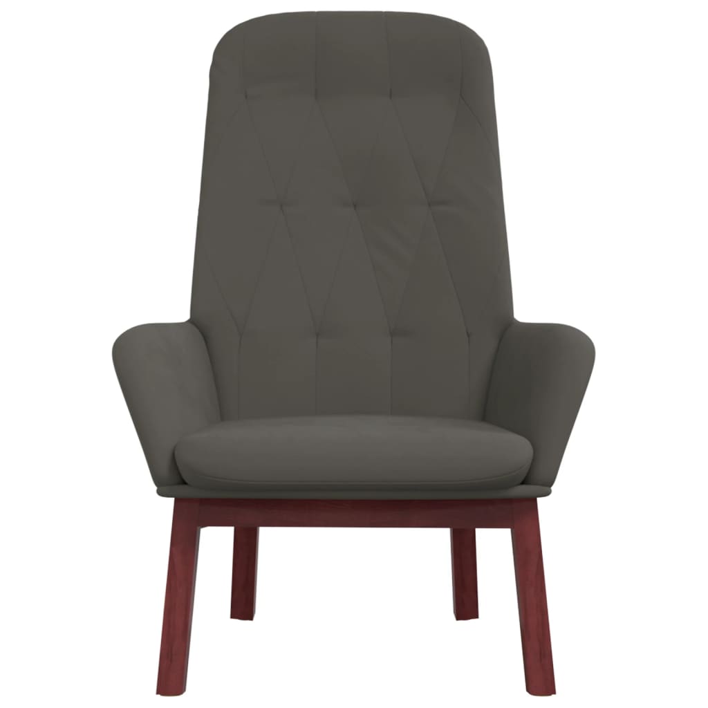 Relaxstoel fluweel donkergrijs is nu te koop bij PeponiXL, paradijselijk wonen!
