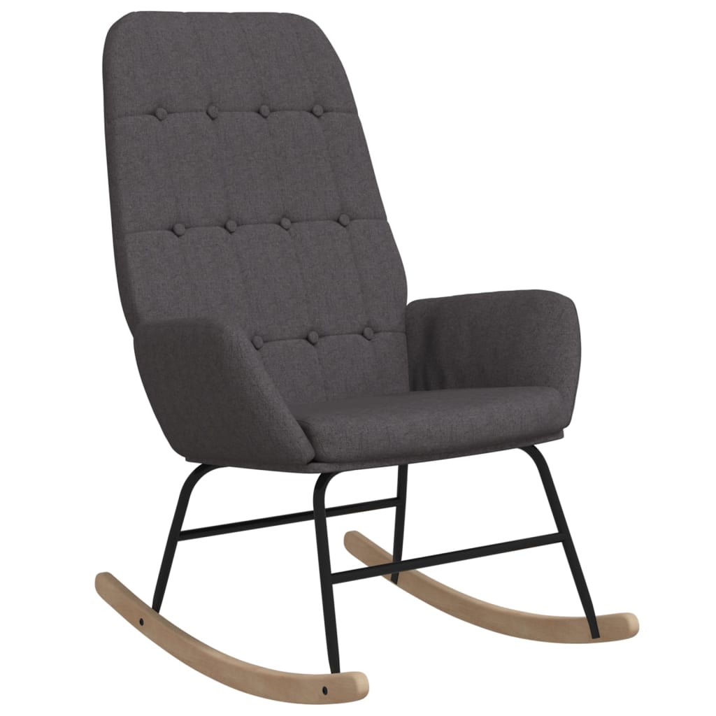 Schommelstoel stof donkergrijs is nu te koop bij PeponiXL, paradijselijk wonen!