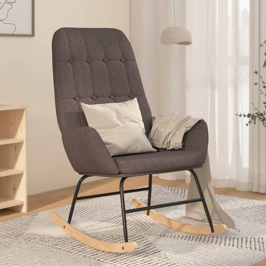 Schommelstoel stof donkergrijs is nu te koop bij PeponiXL, paradijselijk wonen!