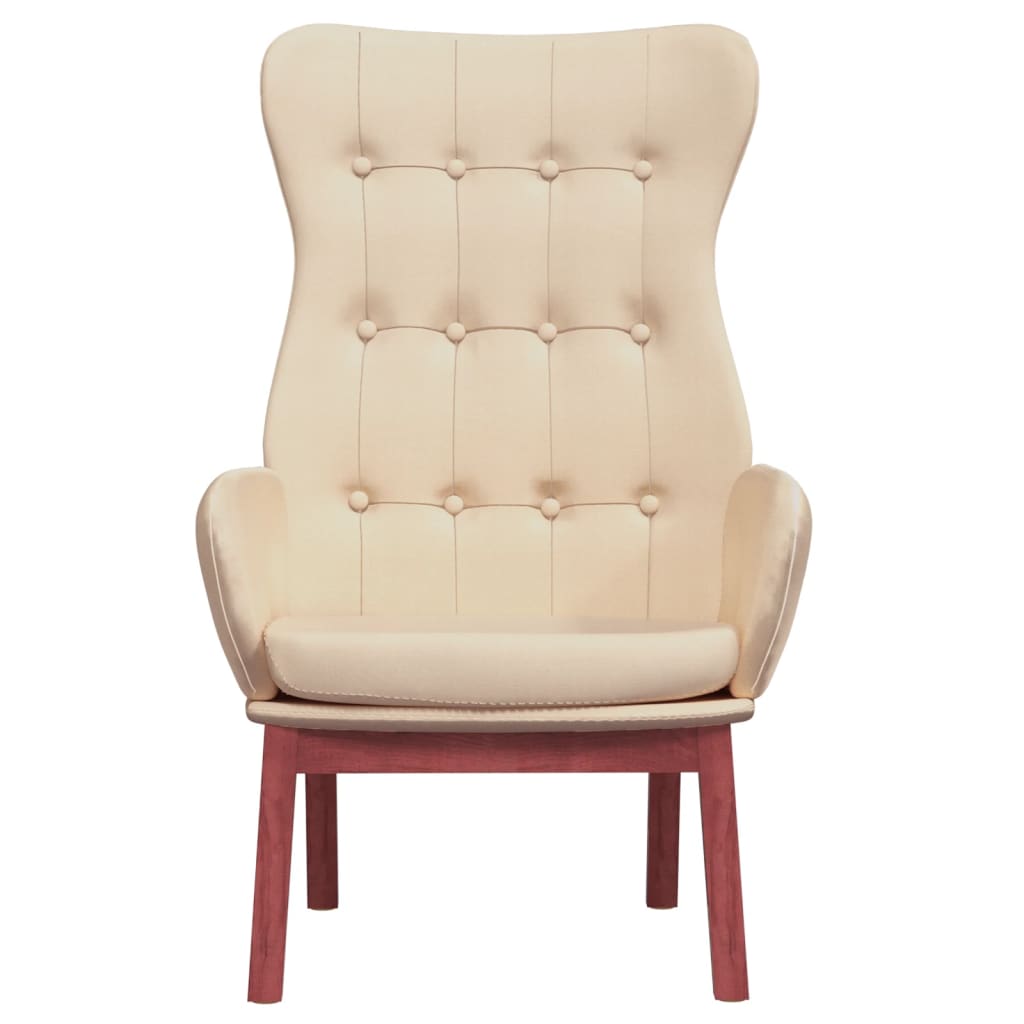 Relaxstoel stof crèmekleurig is nu te koop bij PeponiXL, paradijselijk wonen!