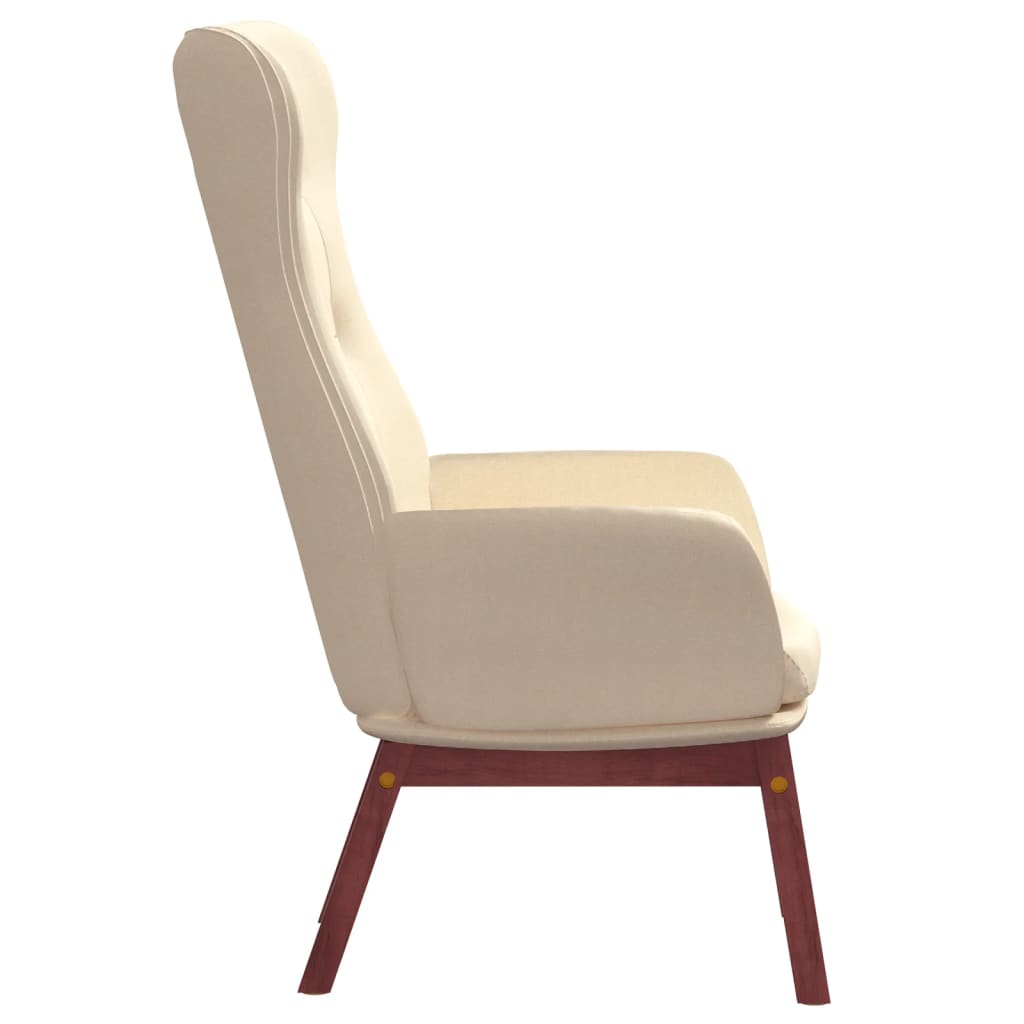 Relaxstoel stof crèmekleurig is nu te koop bij PeponiXL, paradijselijk wonen!