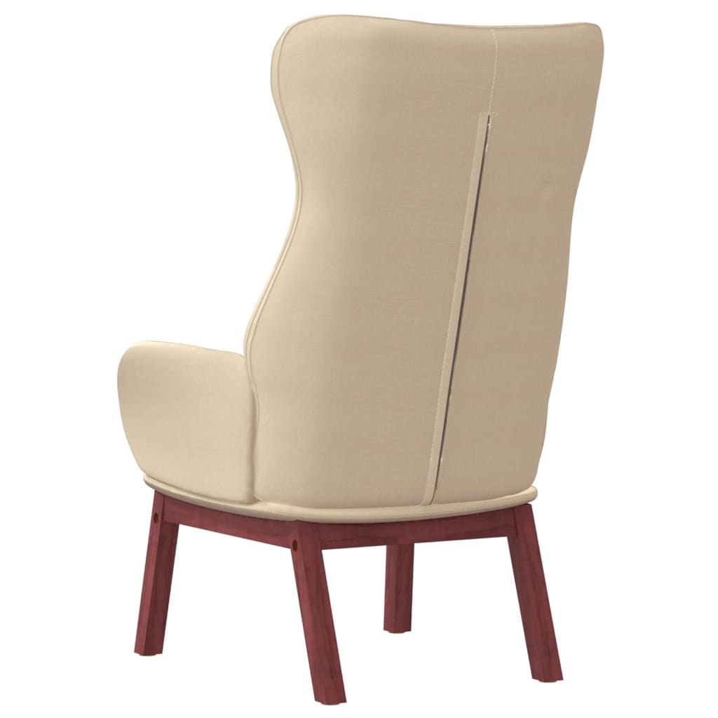 Relaxstoel stof crèmekleurig is nu te koop bij PeponiXL, paradijselijk wonen!