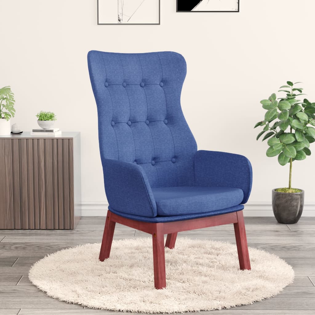 Relaxstoel stof blauw is nu te koop bij PeponiXL, paradijselijk wonen!
