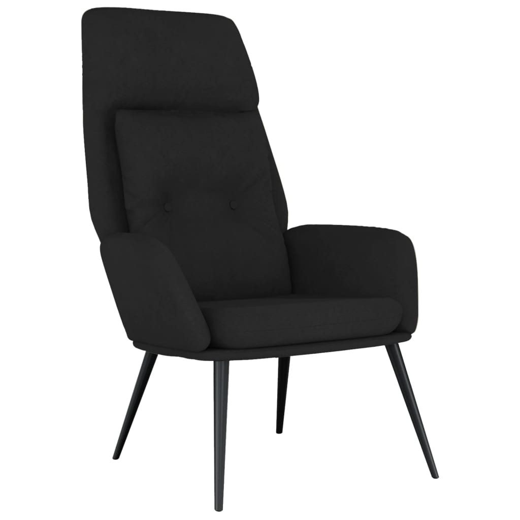 Relaxstoel kunstsuède zwart is nu te koop bij PeponiXL, paradijselijk wonen!