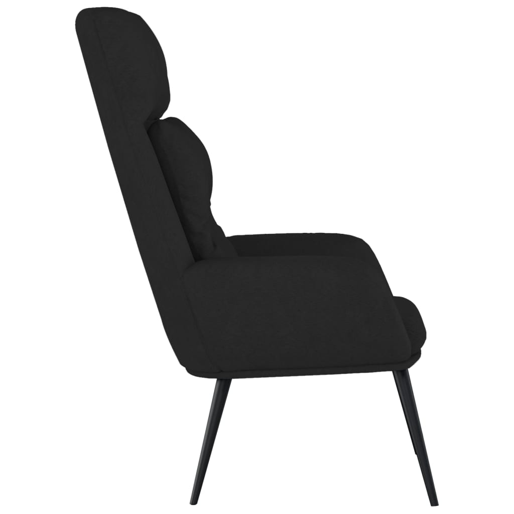 Relaxstoel kunstsuède zwart is nu te koop bij PeponiXL, paradijselijk wonen!