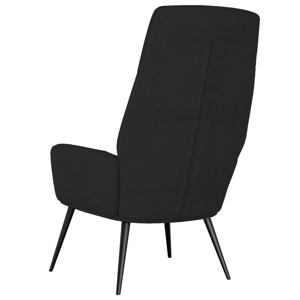 Relaxstoel kunstsuède zwart is nu te koop bij PeponiXL, paradijselijk wonen!