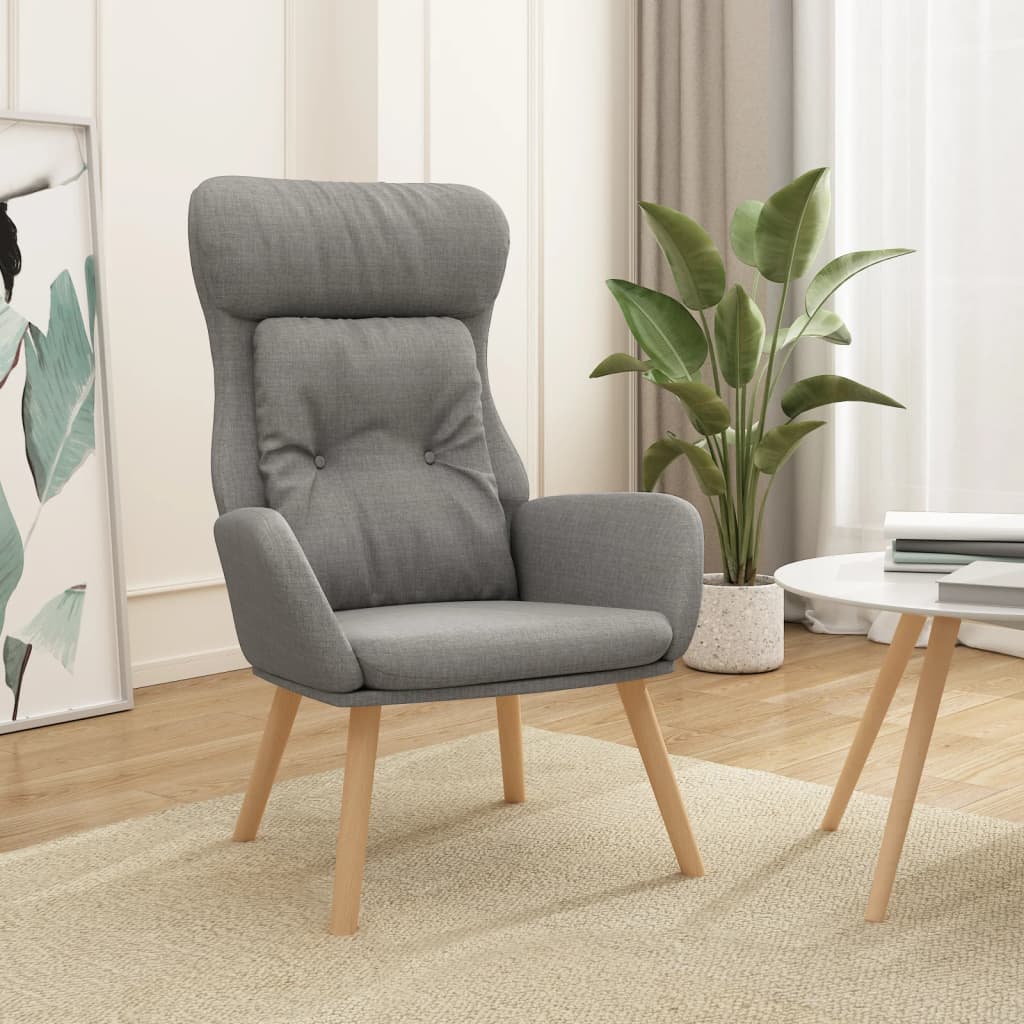 Relaxstoel stof lichtgrijs is nu te koop bij PeponiXL, paradijselijk wonen!