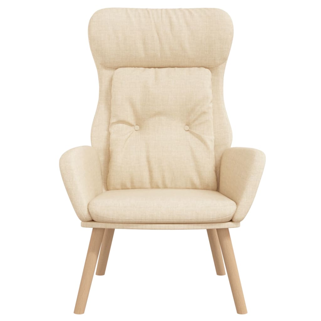 Relaxstoel stof crèmekleurig is nu te koop bij PeponiXL, paradijselijk wonen!