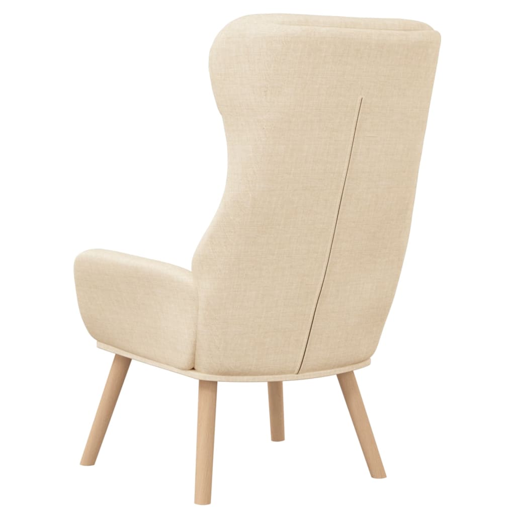 Relaxstoel stof crèmekleurig is nu te koop bij PeponiXL, paradijselijk wonen!