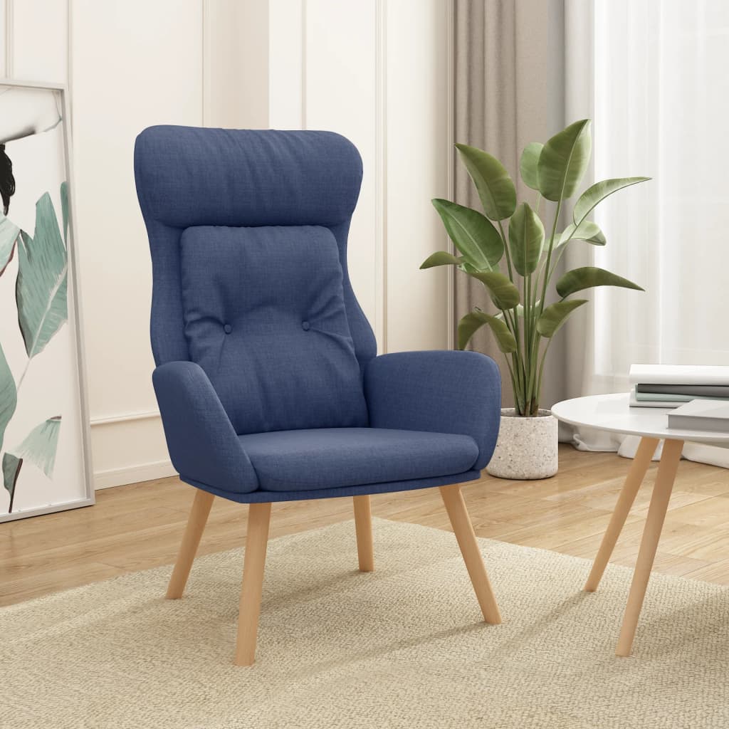 Relaxstoel stof blauw is nu te koop bij PeponiXL, paradijselijk wonen!