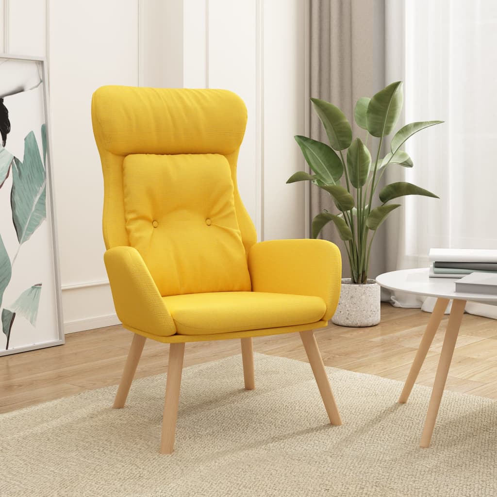 Relaxstoel stof mosterdgeel is nu te koop bij PeponiXL, paradijselijk wonen!