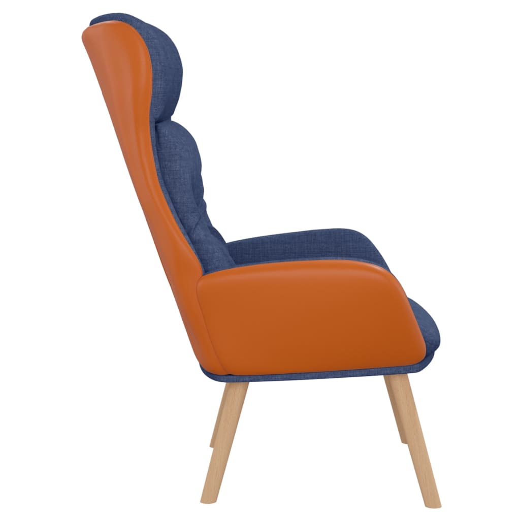 Relaxstoel stof en PVC blauw is nu te koop bij PeponiXL, paradijselijk wonen!