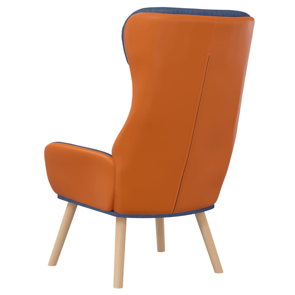 Relaxstoel stof en PVC blauw is nu te koop bij PeponiXL, paradijselijk wonen!