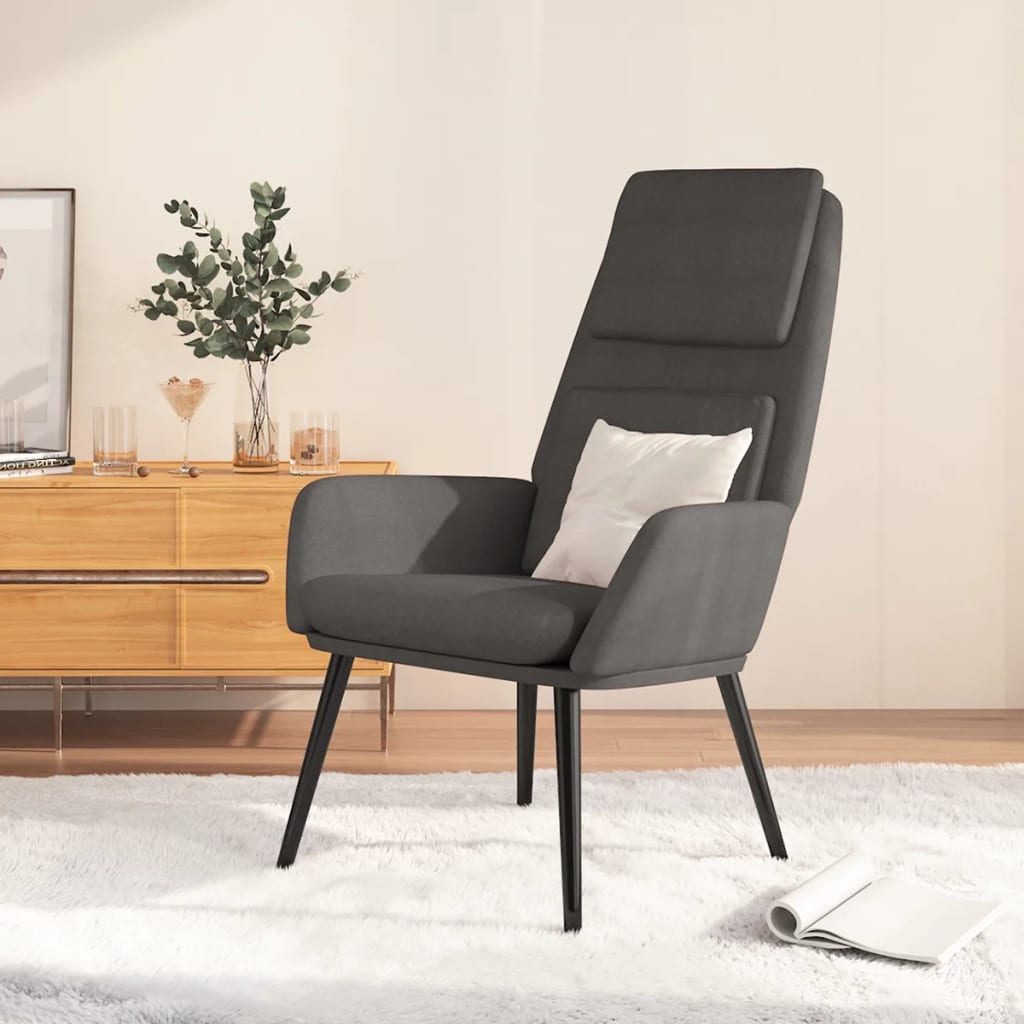 Relaxstoel stof donkergrijs is nu te koop bij PeponiXL, paradijselijk wonen!