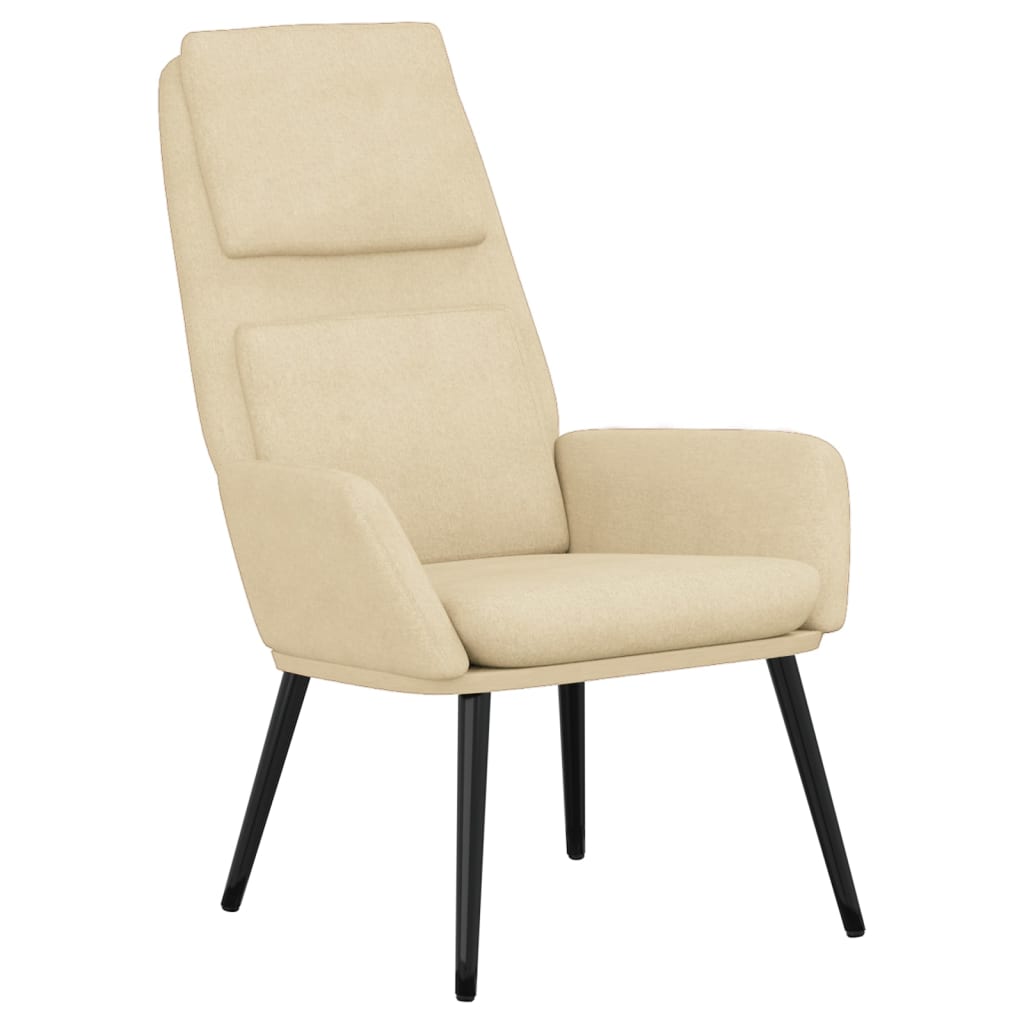 Relaxstoel stof crèmekleurig is nu te koop bij PeponiXL, paradijselijk wonen!