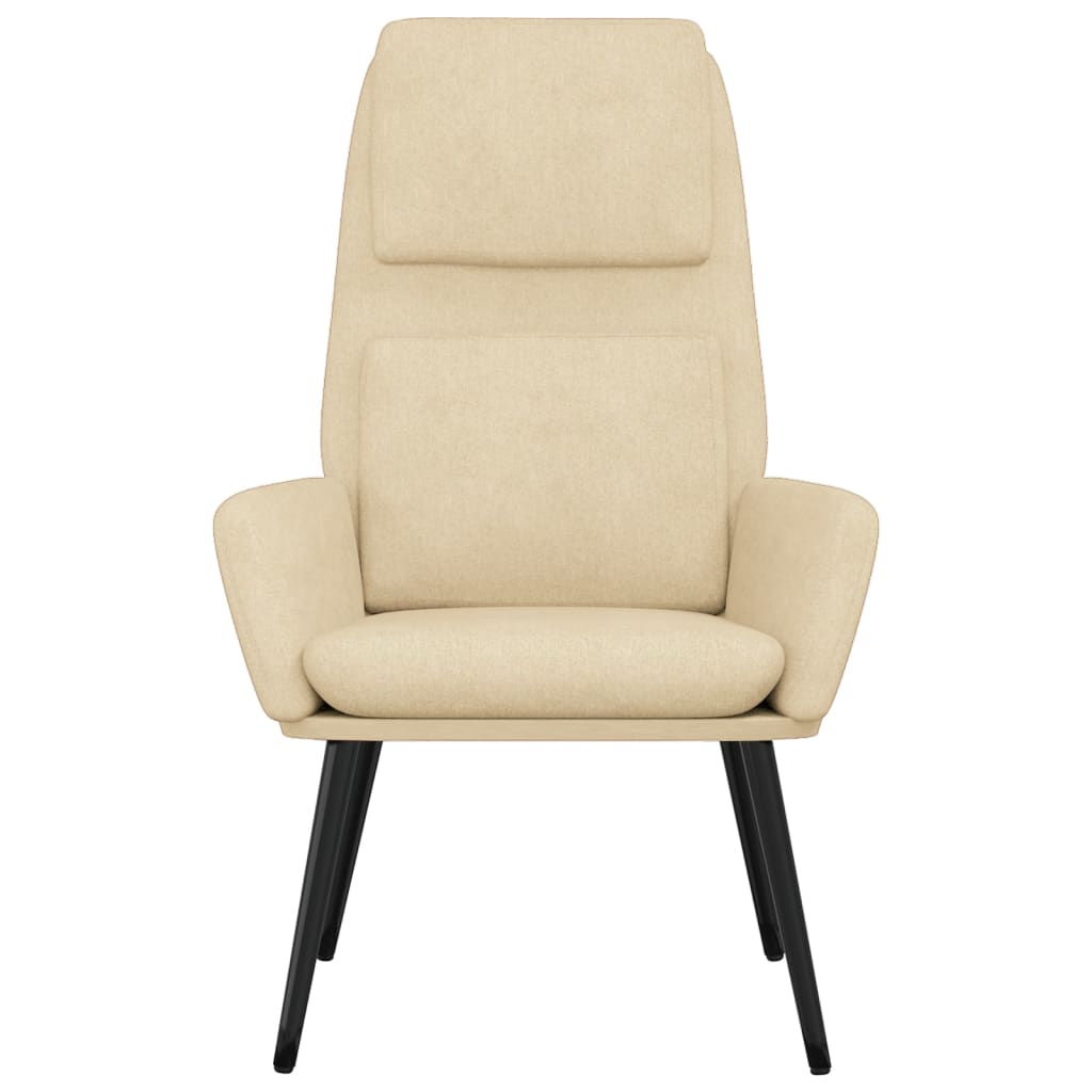 Relaxstoel stof crèmekleurig is nu te koop bij PeponiXL, paradijselijk wonen!