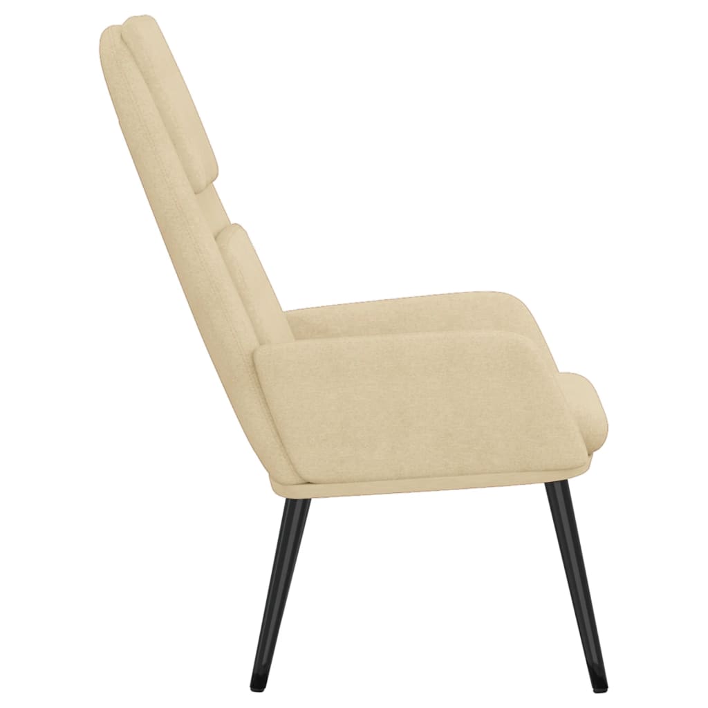 Relaxstoel stof crèmekleurig is nu te koop bij PeponiXL, paradijselijk wonen!