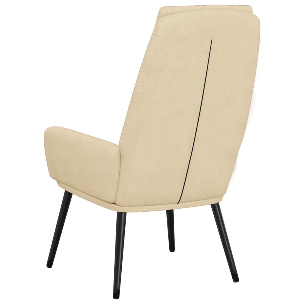 Relaxstoel stof crèmekleurig is nu te koop bij PeponiXL, paradijselijk wonen!