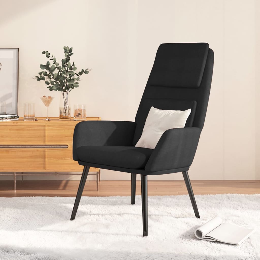Relaxstoel stof zwart is nu te koop bij PeponiXL, paradijselijk wonen!