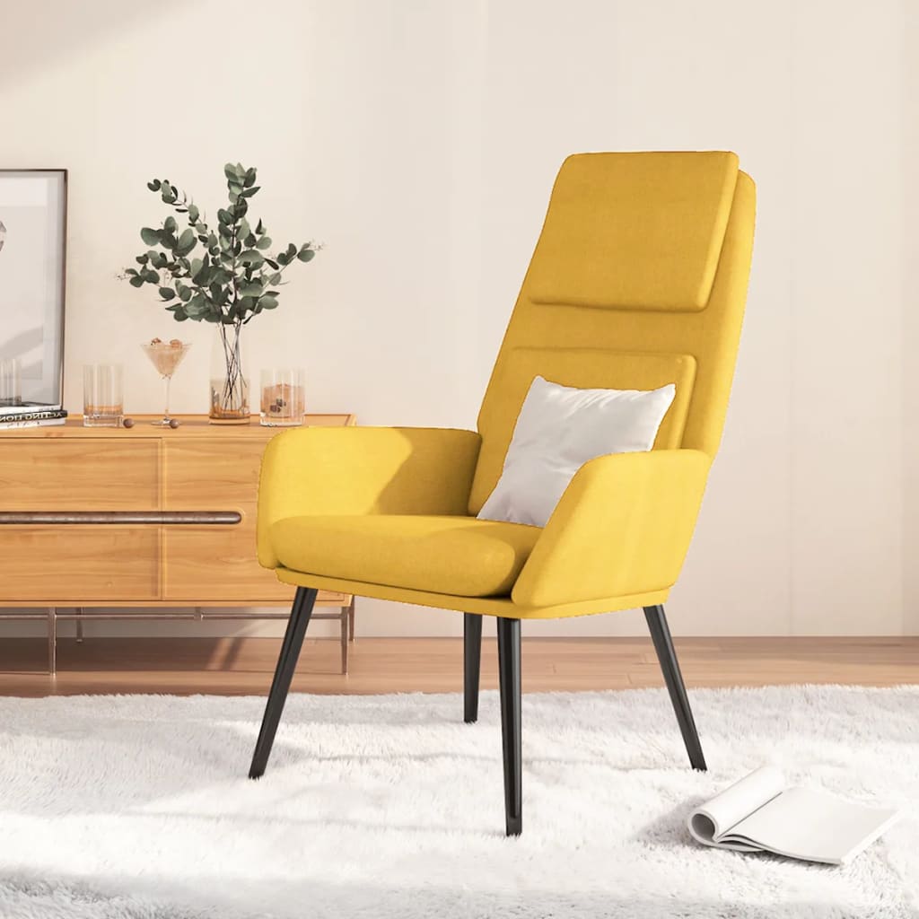Relaxstoel stof mosterdgeel is nu te koop bij PeponiXL, paradijselijk wonen!