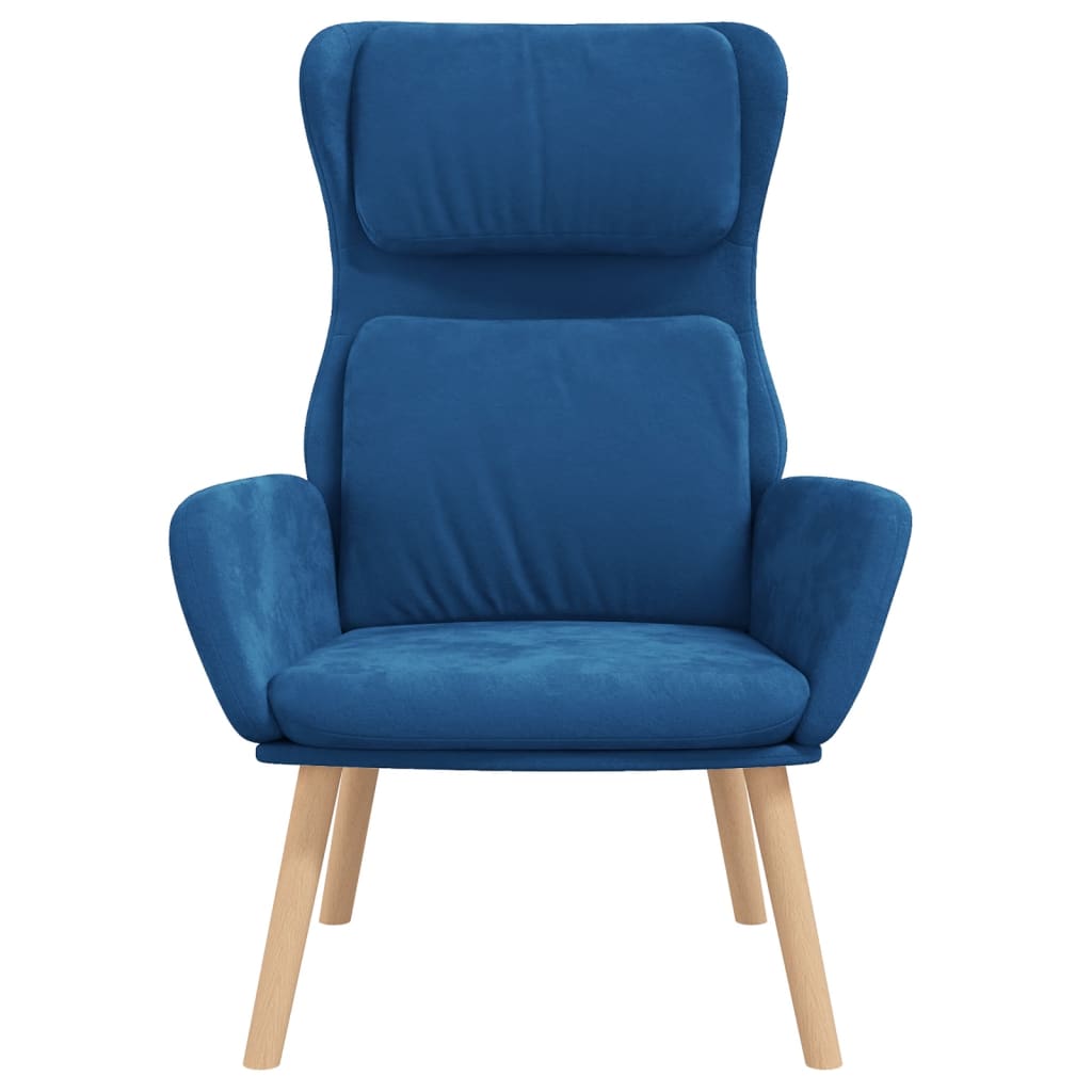Relaxstoel fluweel blauw is nu te koop bij PeponiXL, paradijselijk wonen!