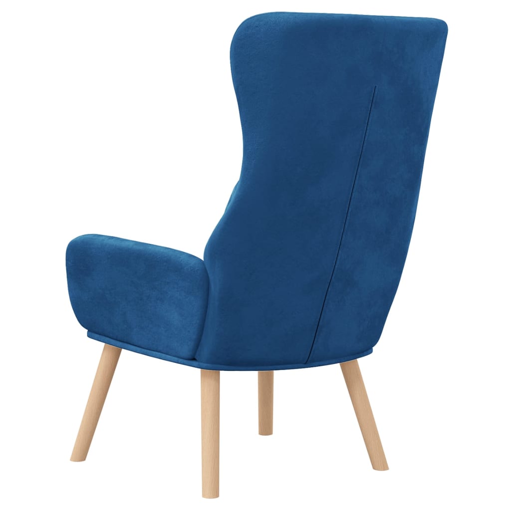 Relaxstoel fluweel blauw is nu te koop bij PeponiXL, paradijselijk wonen!