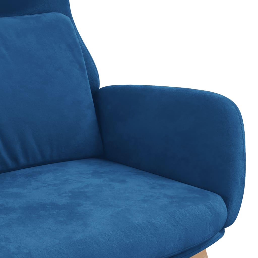 Relaxstoel fluweel blauw is nu te koop bij PeponiXL, paradijselijk wonen!
