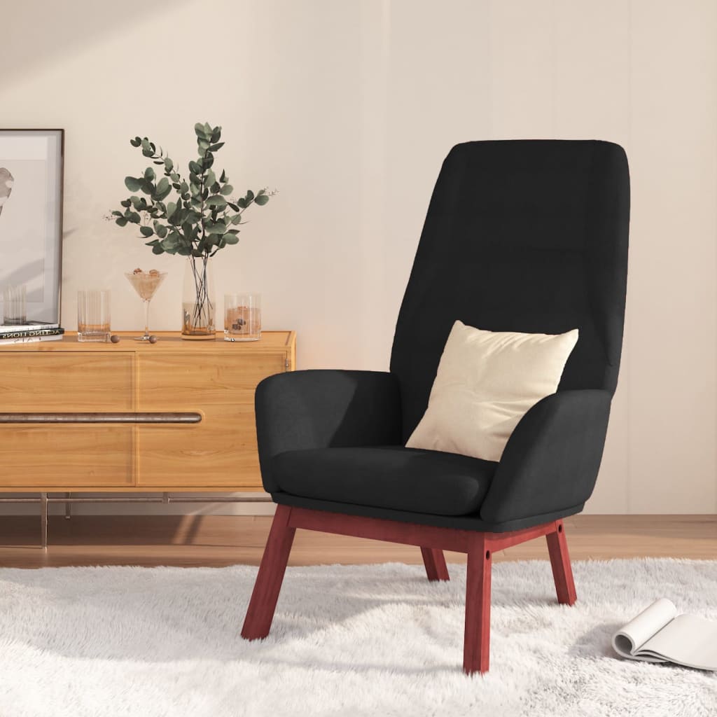 Relaxstoel stof zwart is nu te koop bij PeponiXL, paradijselijk wonen!