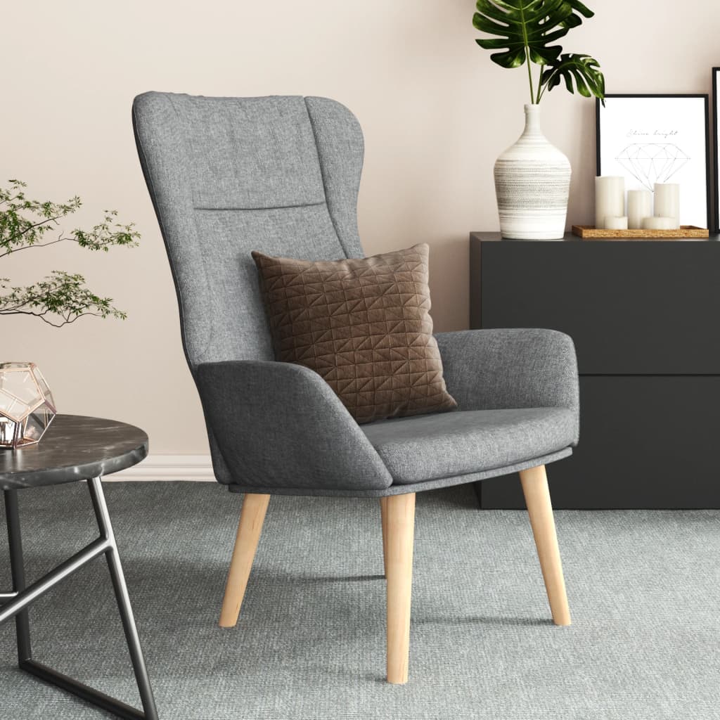Relaxstoel stof lichtgrijs is nu te koop bij PeponiXL, paradijselijk wonen!