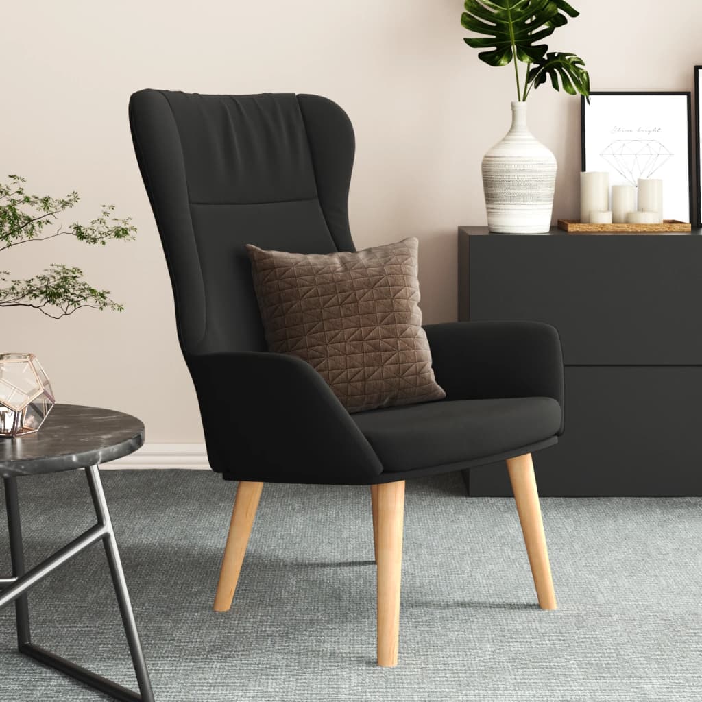 Relaxstoel stof zwart is nu te koop bij PeponiXL, paradijselijk wonen!