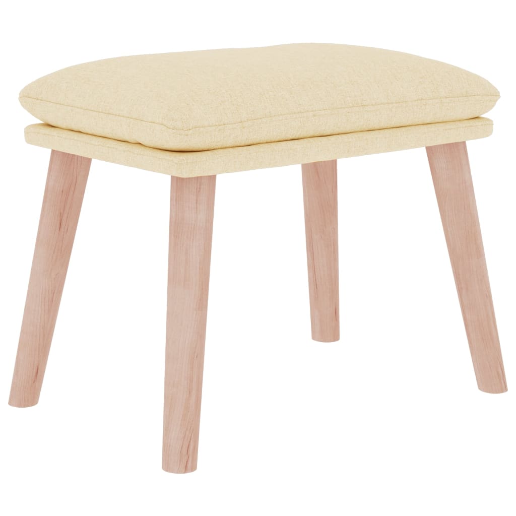 Voetenbank 45x29,5x35 cm stof crèmekleurig is nu te koop bij PeponiXL, paradijselijk wonen!