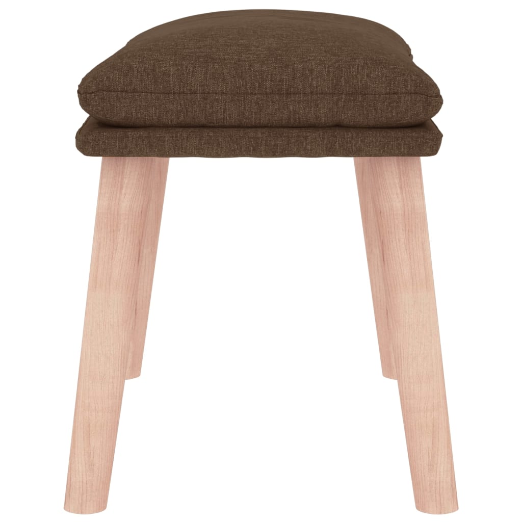 Voetenbank 45x29,5x35 cm stof bruin is nu te koop bij PeponiXL, paradijselijk wonen!