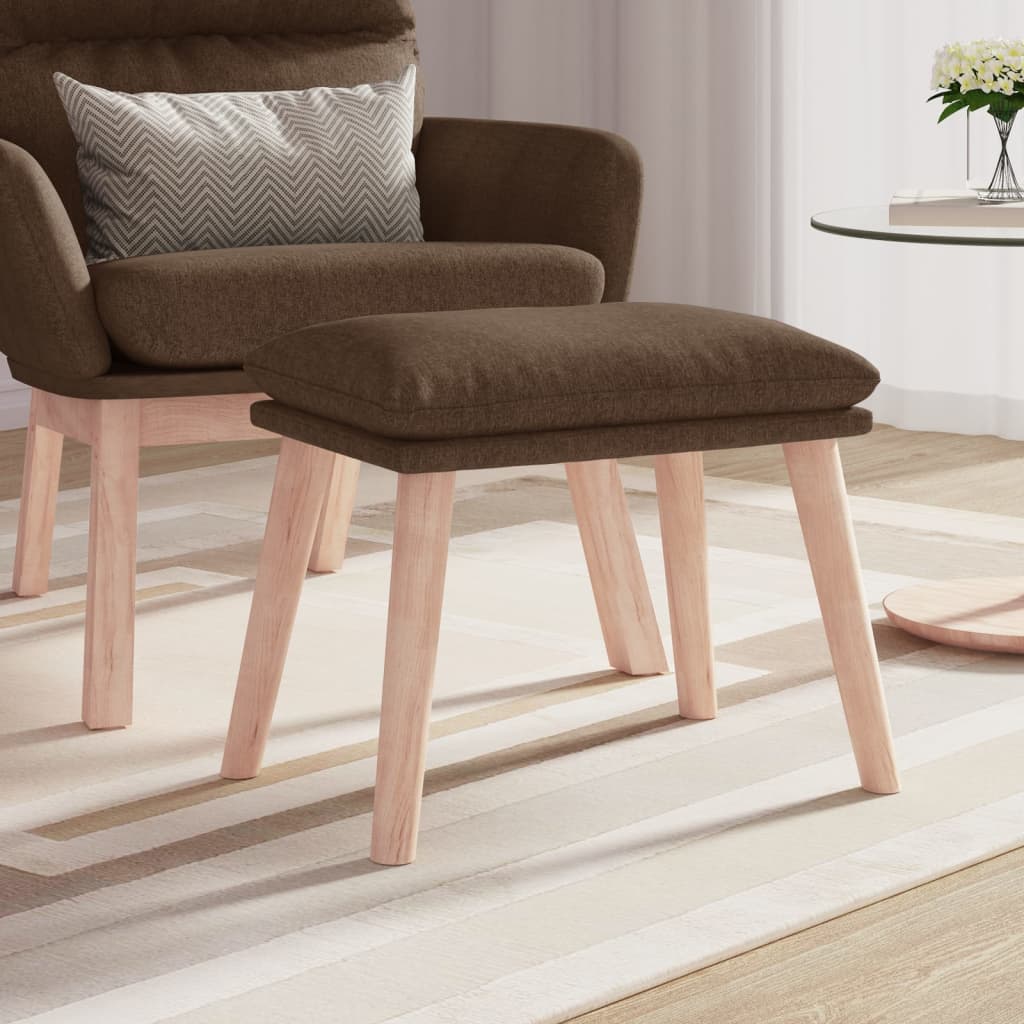 Voetenbank 45x29,5x35 cm stof bruin is nu te koop bij PeponiXL, paradijselijk wonen!