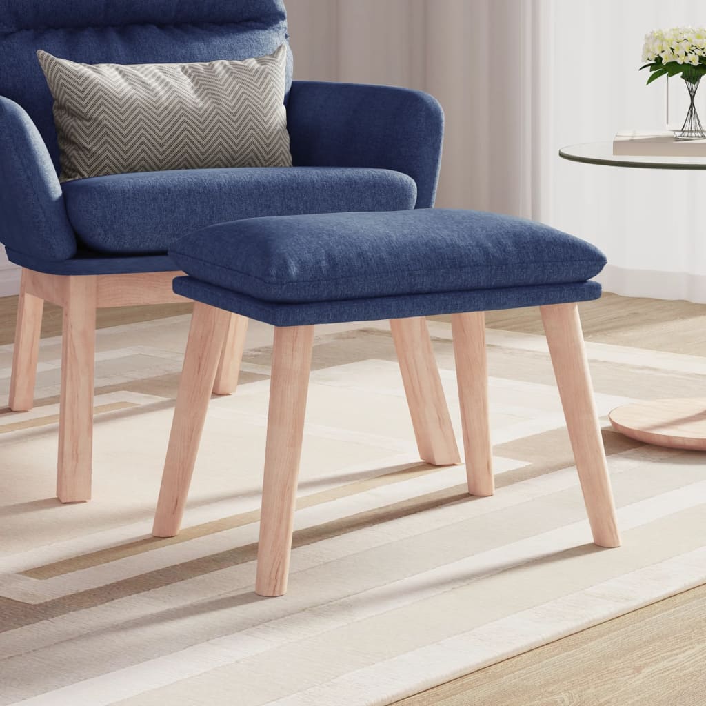 Voetenbank 45x29,5x35 cm stof blauw is nu te koop bij PeponiXL, paradijselijk wonen!