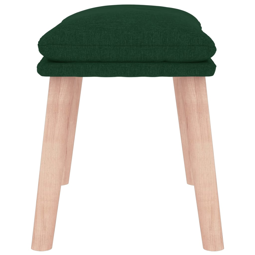 Voetenbank 45x29,5x35 cm stof donkergroen is nu te koop bij PeponiXL, paradijselijk wonen!